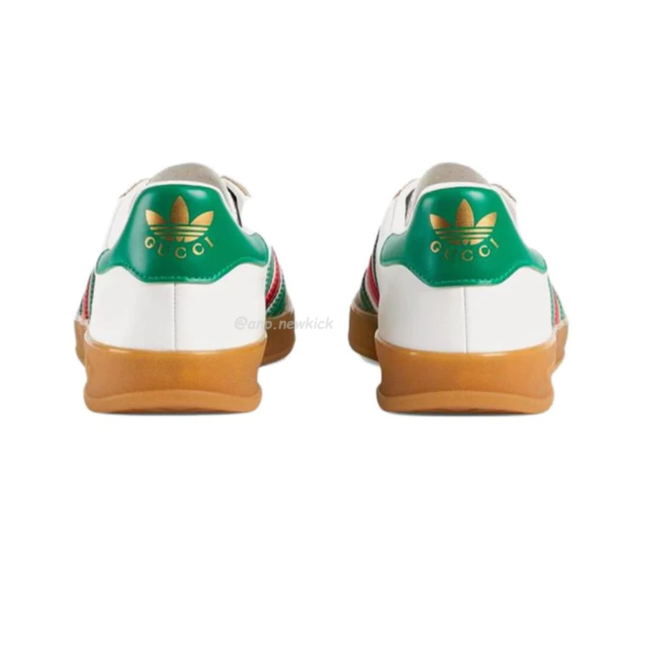 Adidas X Gucci Gazelle White Green Red 726487 Aaa43 9547 (10) - newkick.cc